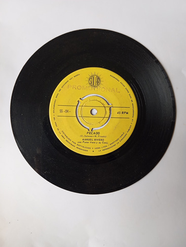 Vinilo Single De Manuel Rivero -- Pecado ( N104 (Usado)