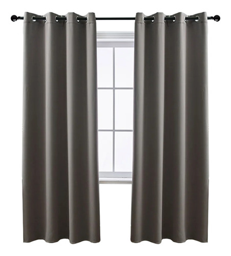 Cortina Blackout Para Ventana 132x214cm, 2pzs