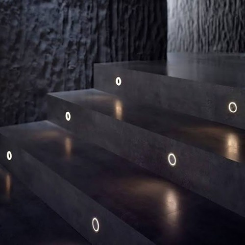 Imagem 6 de 8 de Balizador Para Escada Redondo Solo Led 1w Embutir Inox
