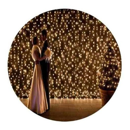 Cortina 320 Led Blanco Calido 3,5x2 Mtr Matri Eventos Boda