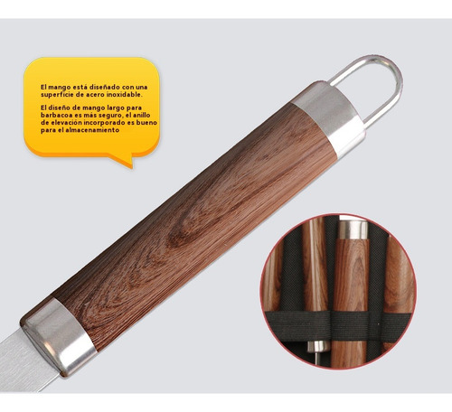 Kit Accesorios Y Utensilios Para Bbq Carne Asada 38 Piezas