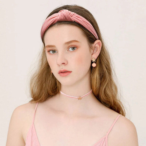 Diadema Ancha De Pelo Con Nudo Elástico Niña Y Mujer 10pcs