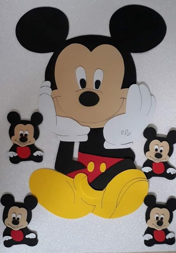 La Casa De Mickey Mouse Minnie Apliques En Goma Eva 20 Cm