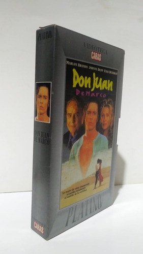 Don Juan De Marco Johnny Depp Marlon Brando 1995 Vhs Caras