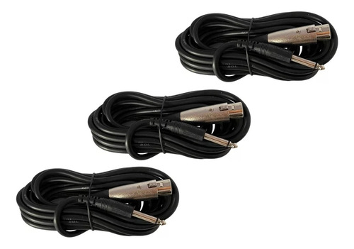 Microfonos Profecionales Dinamicos Romms Mc-330 3pz Estuche Color Negro