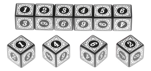 Ta 20x Acrílico D6 6 Lados Dados Juego De Rol Compatible Con