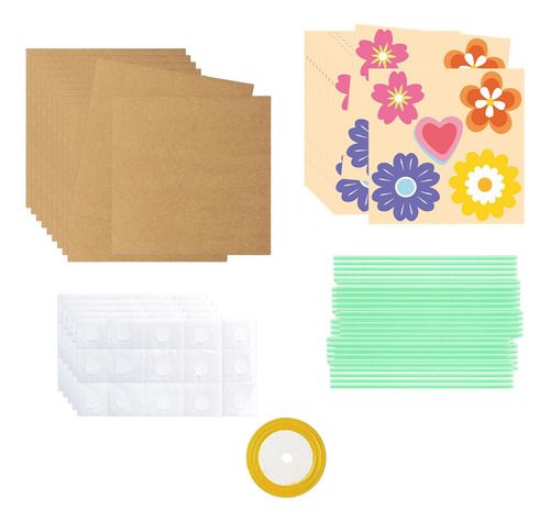 Kit De Manualidades De Ramo De Flores: Ramo De 12 Piezas