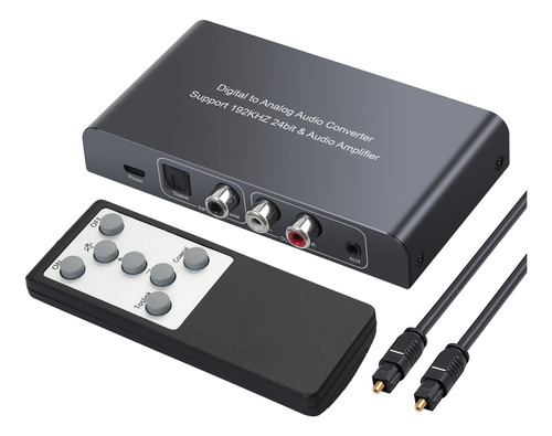 Convertidor De Audio Digital A Analógico Con Control Remoto