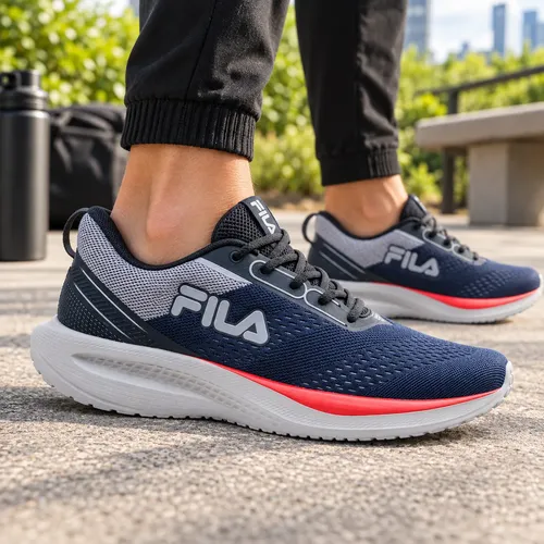 Tênis Fila Masculino Rise Up Esportivo Treino Original Marinho/prata Liso 40 40