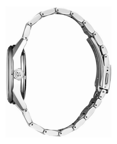 Reloj Seiko Presage Sharp Edged Series Automatic Spb165j1 Color de la malla Plateado Color del bisel Plateado Color del fondo Plateado