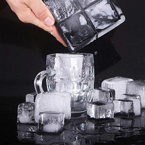 Bandejas Para Cubitos De Hielo Con Tapa, Apilables De Silico
