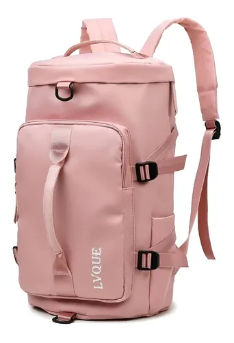 Mochila Grande Masculina Feminina Bolsa Academia Cor Rosa