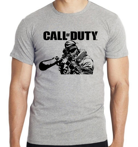 Camiseta Infantil Kids Call Of Duty Jogo Game Ps4 Fuzil Arma