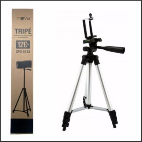 Imagem 5 de 6 de Tripé Ajustável P/ Câmeras Ou Celulares Inova 120cm Spo-8193