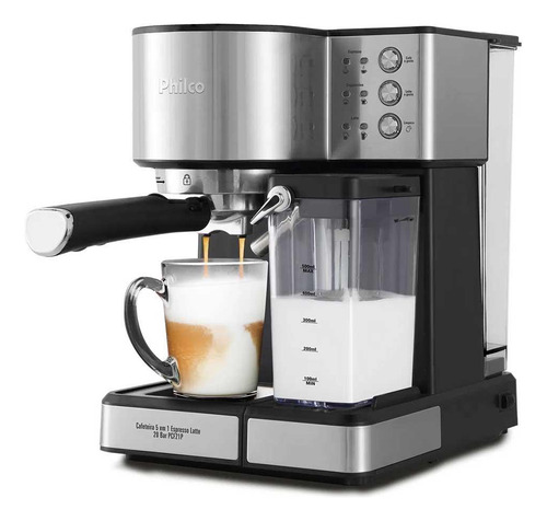 Cafeteira Philco 5 Em 1 Espresso Latte 20 Bar Pcf21p - 127v