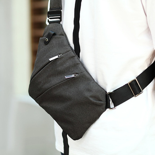 Imagem 5 de 10 de Pochete Crossbody Sling Bag Impermeável Masculino