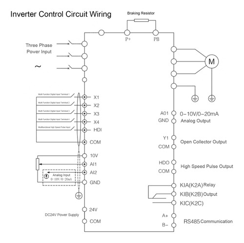 Inversor Vfd, Variador De Frecuencia, Trifásico, Universal