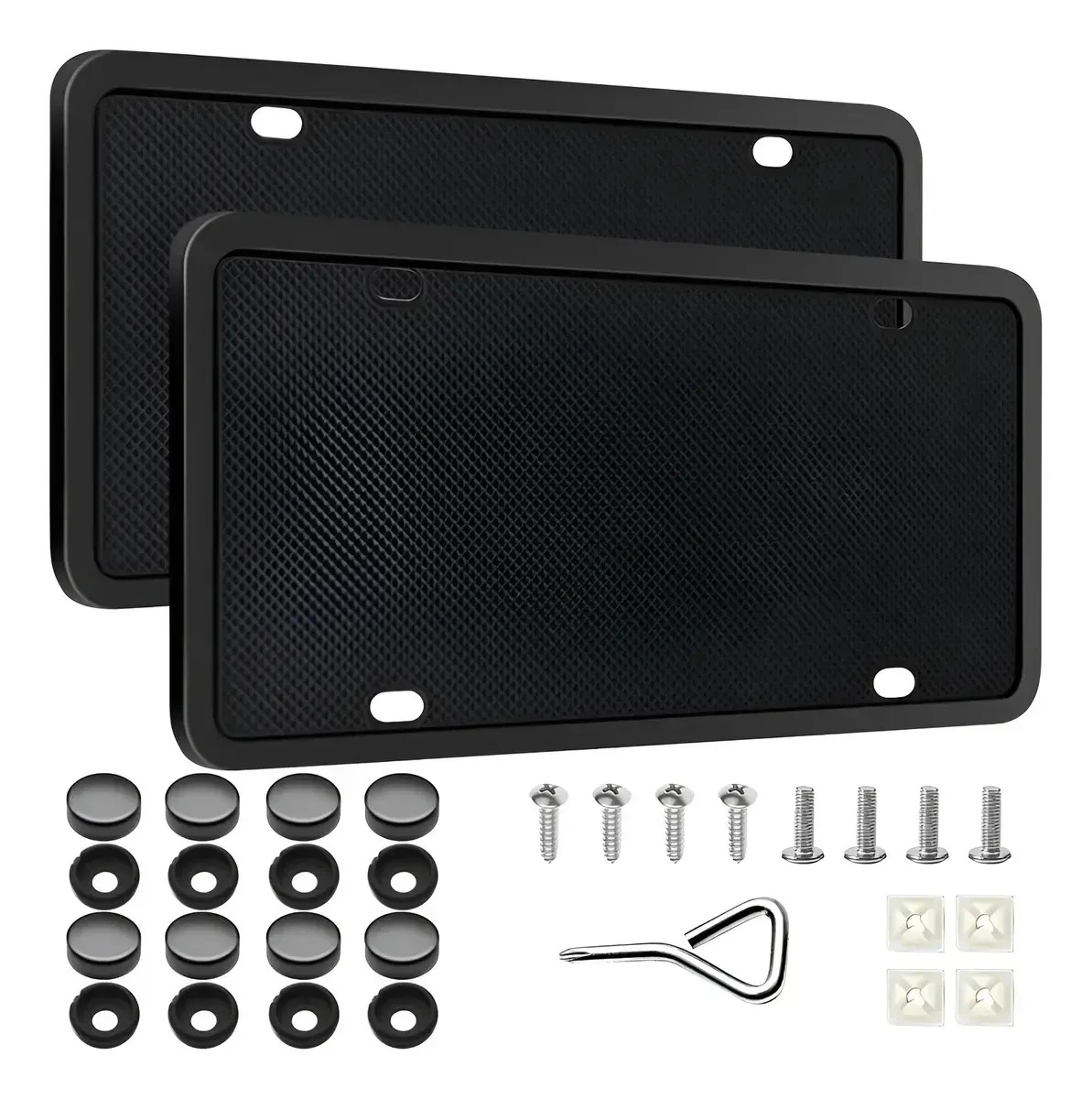Portaplacas para Auto,Marco de Matricula de Silicona para Auto Universal