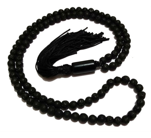 Imagem 3 de 5 de Japamala Pedra Lava Vulcânica 6mm - Proteção Força Coragem Resistência