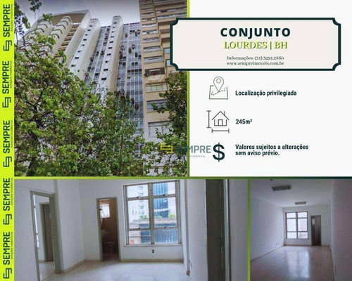 Imagem 1 de 18 de Conjunto Comercial De Salas À Venda, 245 M² - Lourdes - Belo Horizonte/mg - Cj0014