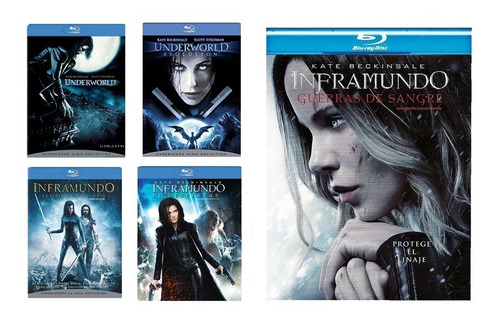 Inframundo Underworld Paquete Peliculas 1 2 3 4 5 Blu-ray