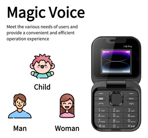 Mini Teléfono Plegable Para Personas Mayores, Recargable, 2 G De Doble Sim
