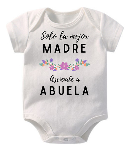 Body Anuncio Hermano, Abuelos, Madrina, Bebe En Camino. Abuela 3-6 M