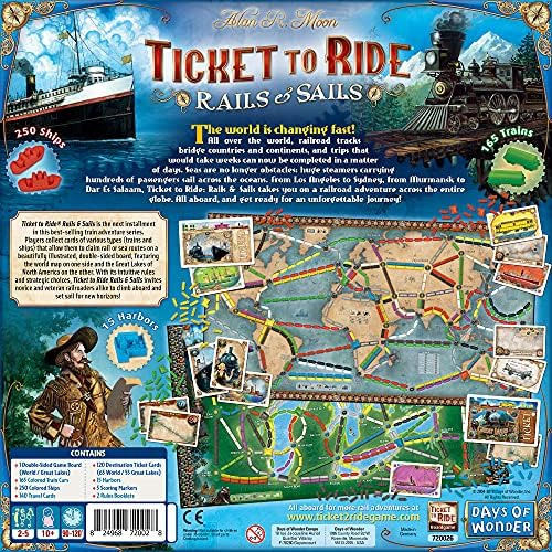 Juego De Mesa Ticket To Ride Rails & Sails | Juego De Estrat