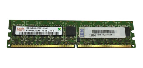 Imagem 1 de 9 de Memoria 1gb Ecc Pc2-5300e Ibm System X3350 X3250 / X3250 M2