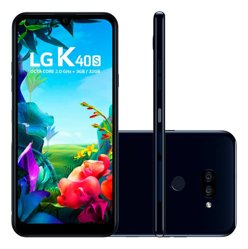 Smartphone LG K40s 32gb 6,1 Câmera 13mp Frontal 13mp Preto