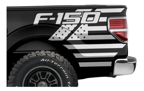 Vinilo Adhesivo Para Ford F150 Bandera Eeuu