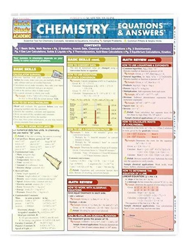 Bar Charts Chemistry Equations And Answers