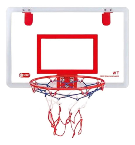 Tablero Aro Basketball + Base + Red+ Pelota +inflador Febo