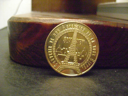Medalla 5 Moneda Coleccion Torre Eiffel Monnaie Paris 2023 (Usado)