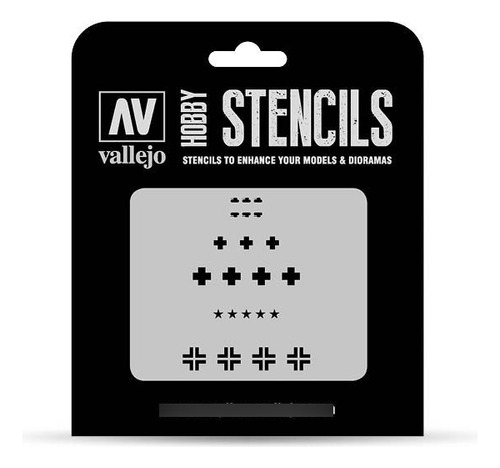 Vallejo Stencil Distintivos Carros Combate Alemanes Ww2 1/35