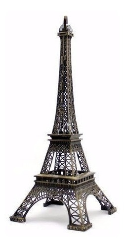 Enfeite Miniatura Torre Eiffel Metal Paris Decoração 25 Cm