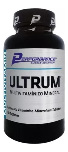 Ultrum Multivitamínico Mineral 100 Tabletes - Performance 