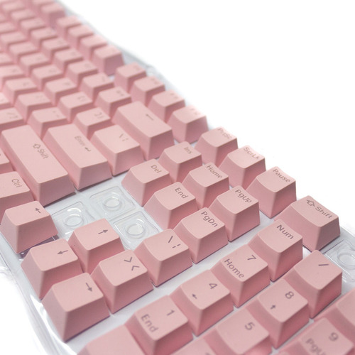Keycaps Set Color Rosado Pastel