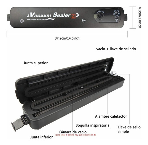 Maquina Automática Selladora De Bolsas Al Vacio