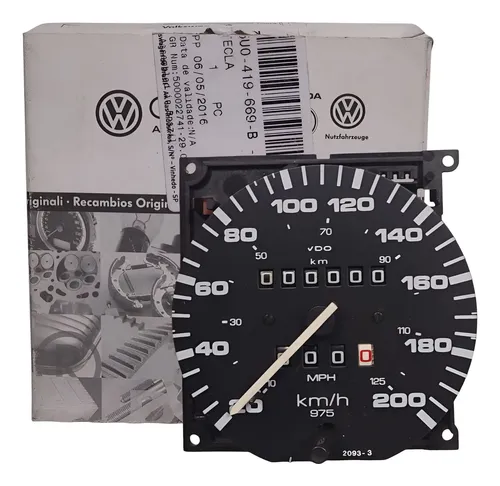 Velocímetro Painel Santana 200km/h 86 Odômetro Original Vw - Preto ...