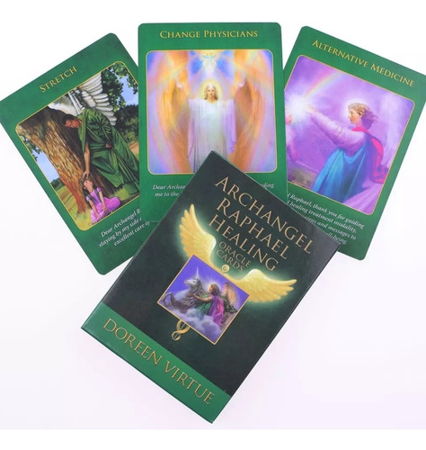 Tarot Oráculo Arcangel Rafael En Inglés 44 Cartas
