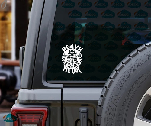 Carro Vinilo Adhesivo Del Vehículo De Heavy Metal