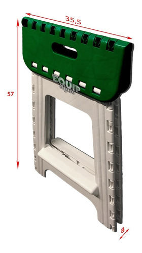 Imagen 2 de 3 de Banqueta Camping Plegable Banco Alto Banquito Plastico