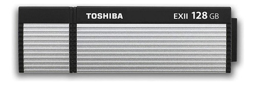 Pendrive Toshiba TransMemory EX II 128GB 3.0 plateado y negro