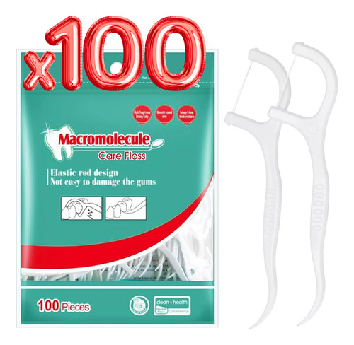 30 Sets De 100 Hilo Dental Limpieza Higiene Bucal Dientes