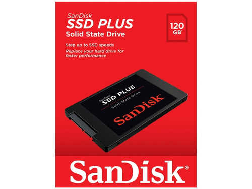 Ssd Sandisk Interno De 120gb Ssd Plus Preto