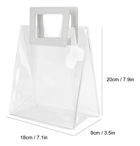 Bolso Transparente, 2 Piezas, Bolsa De Regalo, Fondo Resiste
