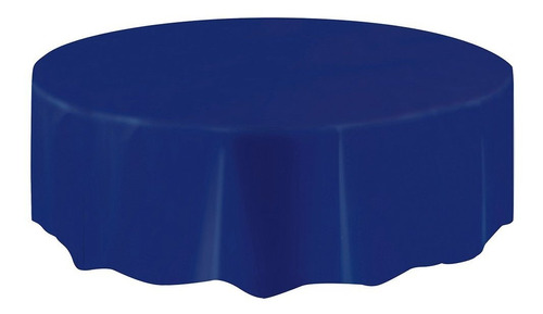 Mantel Redondo De Plástico Azul Marino, 84 1 Cubierta De