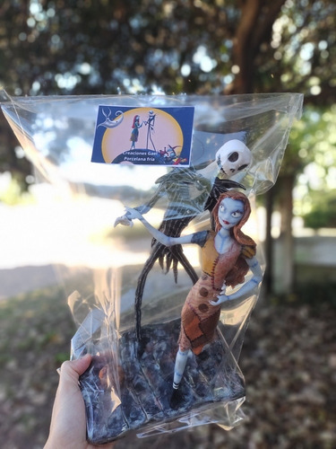 El Extraño Mundo De Jack Y Sally Adorno De Torta Porcelana
