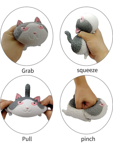 ^ 3pcs Estirar Bolas Antiestrés Juguetes Para Aliviar El